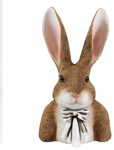 colourliving Hasenfigur Theo | Osterhasen Figuren Hasenbüsten Hasenohren | Deko Hasen für den Garten oder das Haus | Verschiedene Motive (seriös)