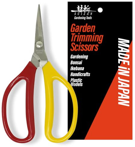 SUIZAN Trimmschere 155mm - Professional Japanese Kräuterschere Pflanzenschere Rosenschere Gartenschere Gartengeräte