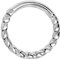 Stachelkleid Clicker Klicker Segmentring Piercing Chirurgenstahl 316l Design 1.2mm Ohrring Bunt gedreht gewunden Farben eloxiert universal Silber