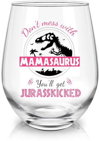 Joymaking Wine Glass Gifts for Mum, Funny Gifts for Mum, Mulled Wine Glasses Mum Gifts, Mum Wine Glass, Presents for Mum, Mum Christmas Gifts, Best Mum Gifts, Christmas Wine Glasses for Women 17oz