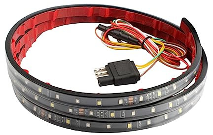 PLAFOPE Frachtrücklicht Zweifarbiges Rücklichter Anhängerrücklicht Lauflampe Wasserdichte Lichter Für Schweres Frachtanhänger-bremslenk-rücklicht Rot Weiß