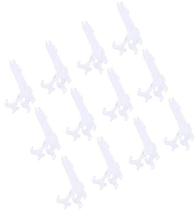 Alipis 12pcs Plate Tea Display Stand Easels for Display Biscuit Holder Vertical Plate Holders Multifunctional Desktop Rack