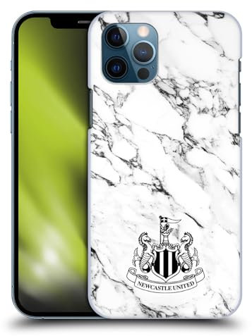Head Case Designs Offizielle Newcastle United Football Club Weißer Marmor Wappen Harte Rueckseiten Handyhülle Hülle Huelle kompatibel mit Apple iPhone 12 / iPhone 12 Pro