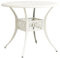 LLEZKBR Furniture Select-Gartentisch weiß 90x90x74 cm Aluguss