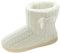 OATIPHO 1paar Damen Hausschuhe Winterstiefel Rutschfeste Warme Indoor Boots Mit Dicker Sohle Bequeme Gestrickte Schuhe Für Zuhause Für Kalte Tage