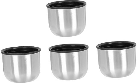 CRILSTYLEO Juego De 4 Tapas Universales Para Tazas De Acero Inoxidable A Prueba De Fugas Para Viajes