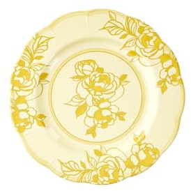Guzzini - Piatto piano melamina Josephine 'Table Decor' (Giallo Polvere)