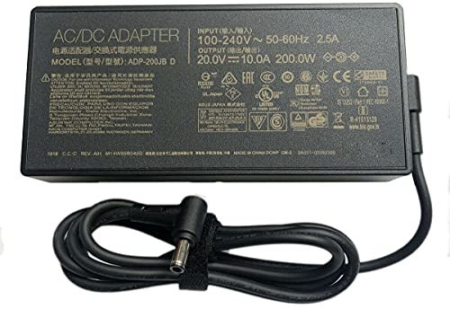 Caricatore adattatore di alimentazione 200 W compatibile con ASUS ROG Zephyrus G14 GA401QM-G14.R73060 Zephyrus G15 GA503RM-G15.R93060 Strix G15 G513 G513QE-ES76 G513QC-EB73