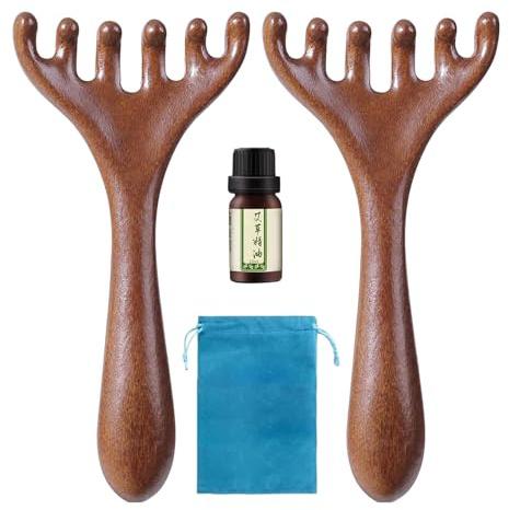Massage Kamm Für Die Kopfhaut Tragbares Und Ergonomisches | 2x Kopfhautmassage-Tools Tragbar, Ergonomisch, Haarpflege für Home-Spa, Nacken, Körper,