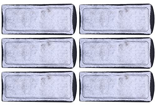 6-teiliger Ersatz für Aquariumfilter-Baumwolle, Filterkartusche für Aquarien, Wandmontiertes Siebzubehör, Kohlenstoffzubehör für Gesündere Fische