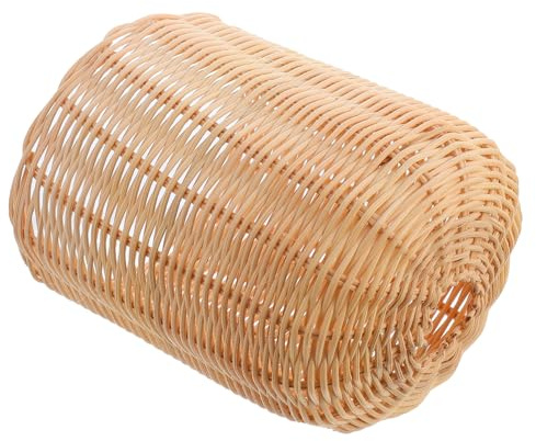 HANABASS Rattan Gastankschutz Gasflaschen Abdeckung für Outdoor und Wandern Handgefertigt Stoßfest Rosthemmend Beige