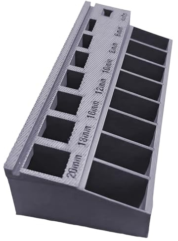 M3 Screw Sorter Nut Bolt Bearing Screw Length Sorting Tray Portable Tray for Workshop Garage Workshop