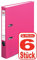 Herlitz Ordner maX.file protect A4 5cm, PP-Folienbezug beschichtet, mit Wechselfenster (pink | 6er)