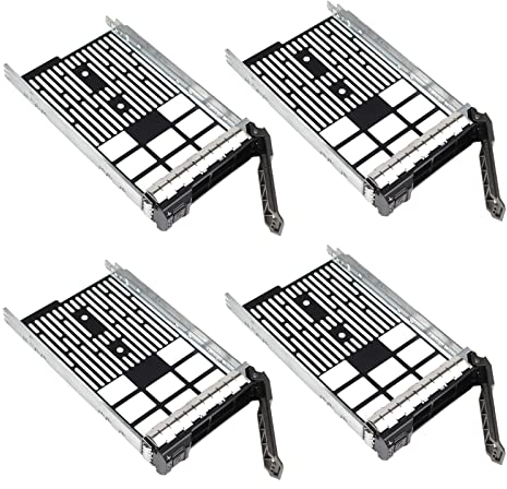 Heretom F238F 0F238F 3,5-Zoll SAS SATA Festplattenrahmen Tray Caddy für Dell Poweredge (4pack, 3.5 inch)
