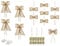 XXL Auto-Deko-Set Braut-Auto Vintage Hochzeit Hochzeit-s-Deko-Ration/Zubehör Braut-Auto/Auto-Schmuck Blech-Dosen Schleifen Spitze & Jute