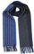 MayTree 2-farbiger Kaschmir-Schal Herren und Damen, Unisex Woll-Schal aus 100% Kaschmir zweifarbig, 180 x 30 cm - Blau