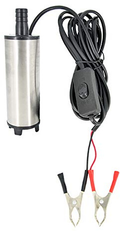 Diesel Fuel Transfer Pump MS-801A 12V 30LPM Aluminum Diesel Fuel Water Oil Transfer Refueling Submersible Pump Diesel Water Pump Car Motorbike