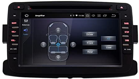 SFUO 4G 64G WiFi. Stereo Multimediale DSP IPS 1 DIN Android 10 Auto. Dvd GPS. Radio Adatta for Dacia/Sandero/Duster/Captur/Lada/Xray 2 / Logan (Color : with DSP)