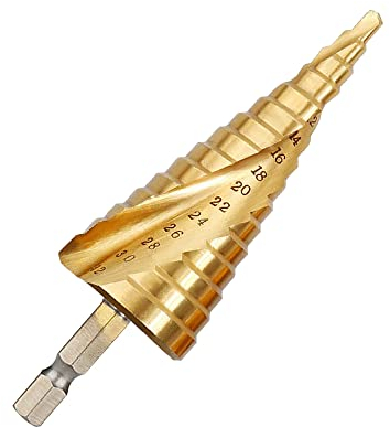 thirei Foret Étagé, Foret Conique HSS Pour Métal, Bois, Plastique, 4 à 32 mm