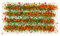 Housoutil Modellbau Grasbüschel, Self-Adhesive Modelleisenbahn Spur N, DIY Modellbau Selbstklebende Orange Mini Landschaftsbau ?Ndebau Grasbüschel