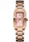 SKMEI Damenuhren für Damen, quadratisch, klein, schlank, leicht, Lederband, wasserdicht, modisch, lässig, einfach, Quarz, analog, junge Mädchen, Geschenke, Armbanduhr, L1400 Roségold, modisch