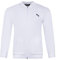 Dollar Jeans Bowls Sports Cardigan Jacket Full Zipper Up Logo Embroidered to Chest Two Front Pockets Pockets Ribbed Hem & Cuffs Unisex White L