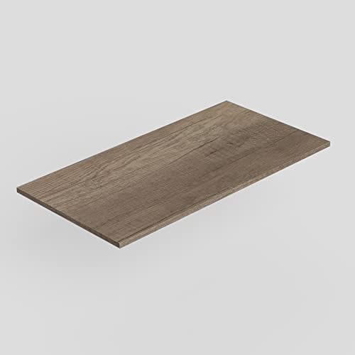 Baikal Encimera de Madera para Baño, en Melamina 16mm. Tablero para Mesa. Varios Acabados y Medidas. Combinable con Cualquier Mueble Modular Encimera de Madera 1,6cm 90 cm Nebraska