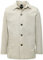 BRAVE SOUL Mens Lightweight Jacket Buttoned Collared Long Sleeve Coat for Men, Beige Colour, Size- XL