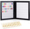 BNG Professional Nail Gel Polish Display Card - 240 Pcs False Nails Tips, Black Leather Book