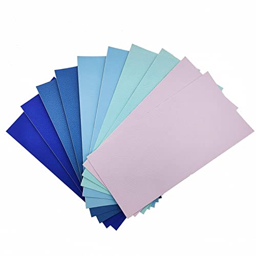 Surriba Lederpatches Selbstklebend, Kunstleder Flicken Reparaturset für Leder Ledersitz Motorrad Sofa Stühle DIY-Basteleien Lederband Blau und Violett Art