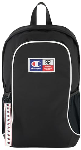 Champion Unisex Retro Sport Accessories Bags-805963 Twill Nylon Water Repellent Rucksack, Schwarz (Kk001)
