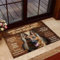 Door Mat When Visiting My House German Shepherd Dog Welcome Non-Slip Mats Funny Doormat Decor for Bathroom Kitchen Front Porch Rugs Home Decor Entrance 24X16 Inch
