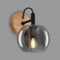 BRILONER – Leselampe, Wandleuchte Innen, Rauchglas, E14, Lampe, Wandlampe Innen, Wohnzimmerlampe, Schwarz