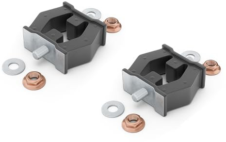 2 Stück ANSCHLAGPUFFER HALTER AUSPUFF KOMPATIBEL mit BMW 3-ER E46 316-330 5-ER E39 520-530i inklusiv Befestigungsschrauben 4