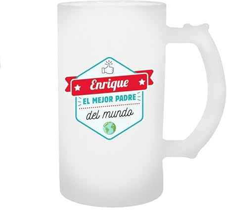 CALLE DEL REGALO Jarra de cerveza personalizada 'Mejor Padre'