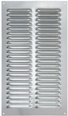 Griglia di ventilazione con rete di protezione dagli insetti in metallo zincato da 20x35cm (20x35cm)
