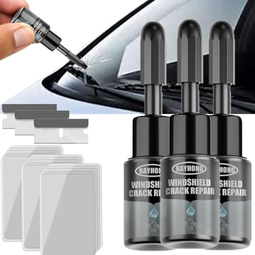 Repair Glass Windshield kit Window Crack car Tool Cracked DIY , steinschlag reparaturset windschutzscheibe, windshield crack repair kit, windschutzscheibe reparaturset, Glas Reparatur flüssigkeit-3pcs