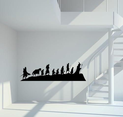 mein-motiv.com Wandtattoo Herr der Ringe Silhouette Größe M - ca. 60cm x 18cm
