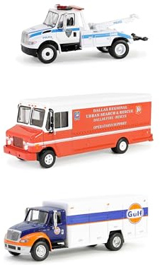 Collectibles Greenlight Heavy Duty H.D. LKW-Set, 3-teilig, Serie 25, 1/64, Diecast-Modelle