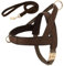 Individuell Graviertes Haustier-ID-Geschirr Und Leine-Set. Personalisiertes Hundegeschirr-Leinen-Set. Gepolsterte Hundegeschirr-Weste. Anti-Verlust-Nylon-Haustiergeschirr Und Leine-Set,Braun,S