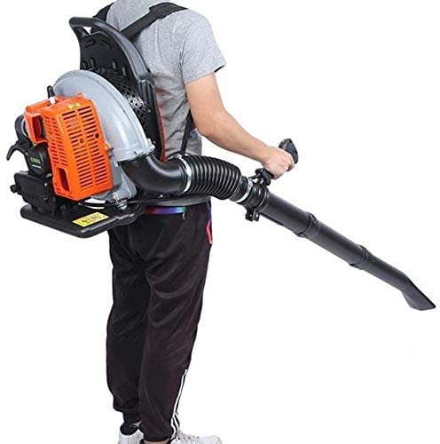 Powerful 63Cc Petrol Leaf Blower - Lawn Blowers Cordless Leaf Blower Garden Blower - Convenient 2-Stroke Backpack Blower With Air Cooled Engine, Generating 0.3 M³/S Airflow