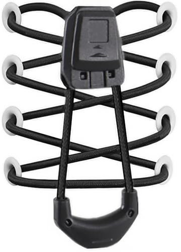 SJZQ quick lock shoelaces,56inchs No Tie Laces,speed laces for Salomon sneakers One Size Fits All, Black, 55inchs