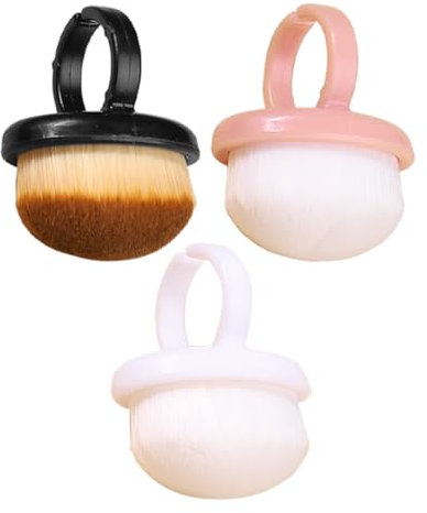 FRCOLOR Pinceau Anti Poussière Pour Ongles Set De 3 Brosses Douces Pour Manucure Et Pédicure Outils De Nettoyage Multifonctionnels Compact Et Pratique