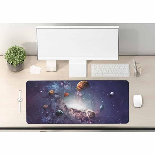 Woutay Gaming Mouse Pad,Solar System Planets,Soft Smooth Surface and Non-Slip Rubber Base Soft Cloth Mouse Pad