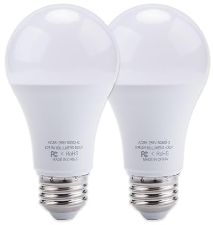 LikeLion 2 Pack LED Garage Door Opener Bulbs, 4000K, White | Compatible with all Garage Door Opener brands such as Genie, Chamberlain, Craftsman and LiftMaster operators