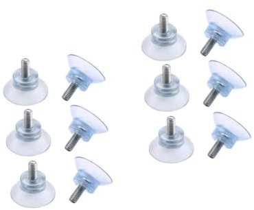 IMIKEYA Ventosa In Pvc Trasparente 6 Unità Gancio In Vetro Con Pinza Anticollisione Per Mobili Da Installare