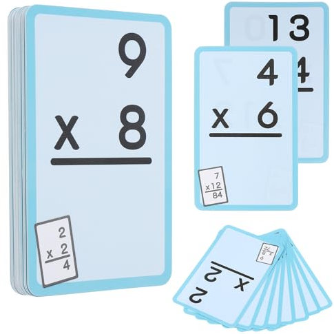 Einmaleins Spiel 1x1, 36 Stück 1x1 Lernkarten, Mathe Lernkarten, Mathe-Spiele für Kinder ab 5 Jahren, Lernen Sie Multiplikation Einmaleinstabelle für das Klassenzimmer zu Hause Lustige