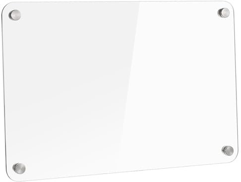 NAMOARLY Acrylic Refrigerator Magnet Message Board Kitchen Supplies Magnetic Reminder for Fridge Dry Erase Board