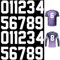 Ptwola 22 Pcs Iron on Numbers Patches Heat Press Transfer Numbers 0 to 9 Soft Iron Numbers Applique for Team Uniform Sports T Shirt Football Basketball Baseball Clothes Hat Socks Jeans DIY Accessories