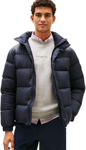 Tommy Hilfiger Men's Mix Down Hooded Puffer Mw0mw40613 Other Jackets (pack of 1)